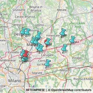 Mappa Via dell'Artigianato, 20864 Agrate Brianza MB, Italia (6.90059)