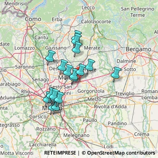 Mappa Via dell'Artigianato, 20864 Agrate Brianza MB, Italia (12.06333)