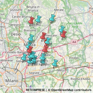 Mappa Via Giuseppe Verdi, 20864 Agrate Brianza MB, Italia (7.1465)
