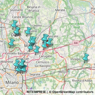 Mappa Via Giuseppe Verdi, 20864 Agrate Brianza MB, Italia (9.2645)
