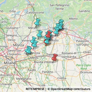 Mappa Via Giacomo Matteotti, 24040 Canonica D'adda BG, Italia (9.649)