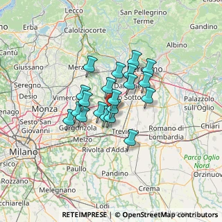 Mappa Via Giacomo Matteotti, 24040 Canonica D'adda BG, Italia (9.0335)