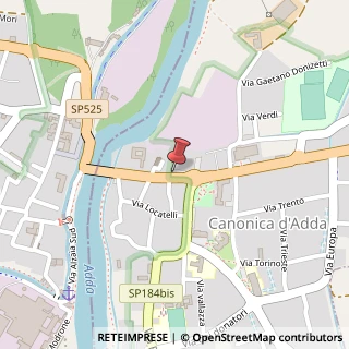 Mappa Via Giacomo Matteotti, 9, 24040 Canonica d'Adda BG, Italia, 24040 Canonica d'Adda, Bergamo (Lombardia)