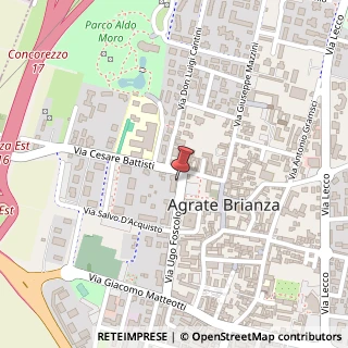 Mappa Via Ugo Foscolo, 2E, 20864 Agrate Brianza, Monza e Brianza (Lombardia)