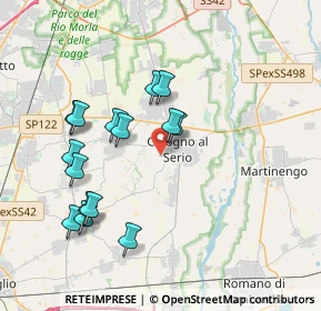 Mappa Via IV Novembre, 24055 Cologno Al Serio BG, Italia (3.708)