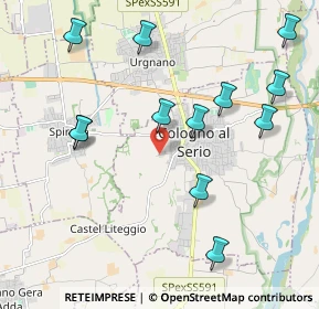 Mappa Via IV Novembre, 24055 Cologno Al Serio BG, Italia (2.24333)