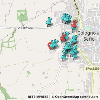 Mappa Via IV Novembre, 24055 Cologno Al Serio BG, Italia (0.4375)