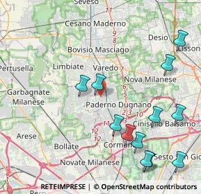 Mappa Via Tagliabue, 20037 Paderno Dugnano MI, Italia (4.9375)