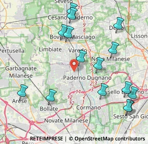 Mappa Via Tagliabue, 20037 Paderno Dugnano MI, Italia (4.798)