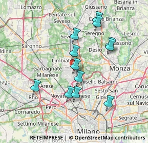 Mappa Via Tagliabue, 20037 Paderno Dugnano MI, Italia (6.76)