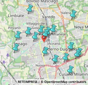 Mappa Via Tagliabue, 20037 Paderno Dugnano MI, Italia (2.02765)