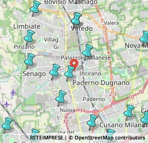 Mappa Via Tagliabue, 20037 Paderno Dugnano MI, Italia (2.97118)