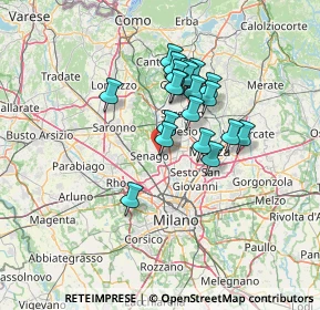 Mappa Via Tagliabue, 20037 Paderno Dugnano MI, Italia (10.6375)
