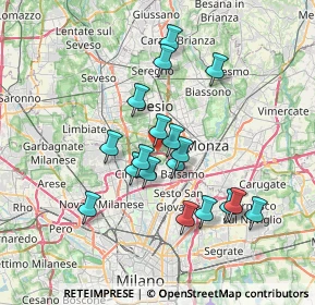 Mappa A52 Tangenziale Nord Milano, 20834 Nova Milanese MB, Italia (6.22)