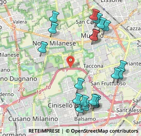 Mappa A52 Tangenziale Nord Milano, 20834 Nova Milanese MB, Italia (2.3615)