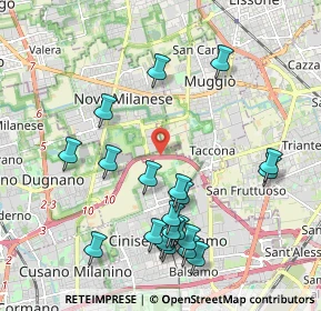 Mappa A52 Tangenziale Nord Milano, 20834 Nova Milanese MB, Italia (2.1935)