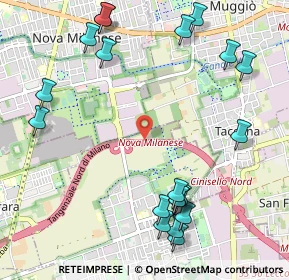 Mappa A52 Tangenziale Nord Milano, 20834 Nova Milanese MB, Italia (1.3305)