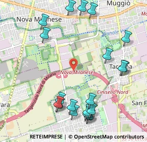 Mappa A52 Tangenziale Nord Milano, 20834 Nova Milanese MB, Italia (1.2795)