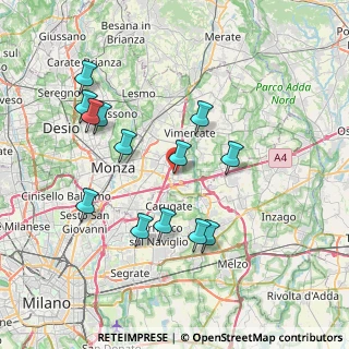 Mappa Centro Direzionale Colleoni - Palazzo Andromeda Ingr, 20864 Agrate Brianza MB, Italia (7.48154)