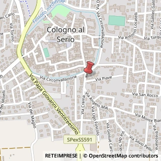 Mappa Via Crema, 5, 24055 Cologno al Serio, Bergamo (Lombardia)