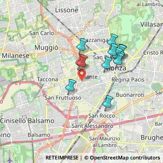 Mappa MONZA Cavallotti, 20900 Monza MB, Italia (1.6125)