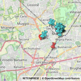 Mappa MONZA Cavallotti, 20900 Monza MB, Italia (1.83389)