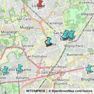 Mappa MONZA Cavallotti, 20900 Monza MB, Italia (2.15333)