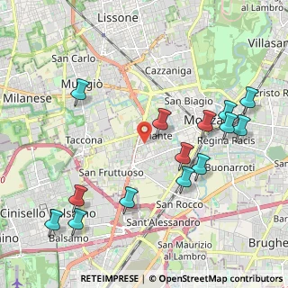Mappa MONZA Cavallotti, 20900 Monza MB, Italia (2.33929)