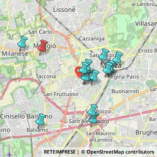 Mappa Via Cavallotti 136 c, 20900 Monza MB, Italia (1.66667)