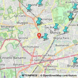 Mappa MONZA Cavallotti, 20900 Monza MB, Italia (3.11333)