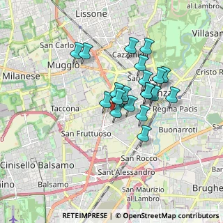 Mappa Via Cavallotti 136 c, 20900 Monza MB, Italia (1.361)