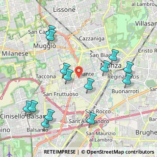 Mappa MONZA Cavallotti, 20900 Monza MB, Italia (2.30857)