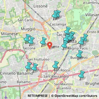 Mappa Via Cavallotti 136 c, 20900 Monza MB, Italia (2.16647)