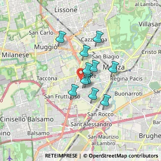 Mappa MONZA Cavallotti, 20900 Monza MB, Italia (1.18727)