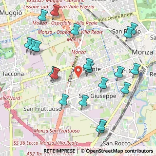 Mappa MONZA Cavallotti, 20900 Monza MB, Italia (1.211)
