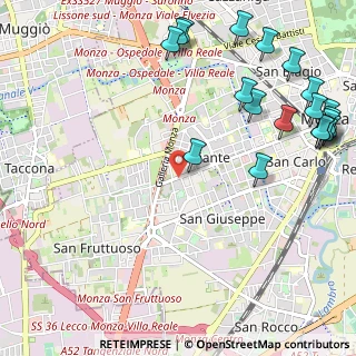 Mappa MONZA Cavallotti, 20900 Monza MB, Italia (1.489)