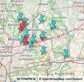 Mappa A4 Torino - Trieste, 20873 Cavenago di Brianza MB, Italia (6.68938)