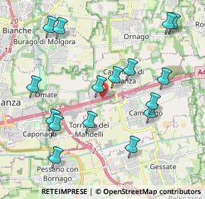 Mappa A4 Torino - Trieste, 20873 Cavenago di Brianza MB, Italia (2.205)