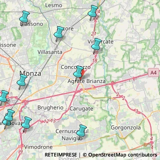 Mappa A51 Tangenziale Est di Milano &, 20864 Agrate Brianza MB, Italia (6.57455)