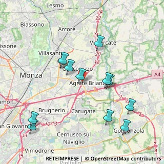 Mappa A51 Tangenziale Est di Milano &, 20864 Agrate Brianza MB, Italia (4.1025)