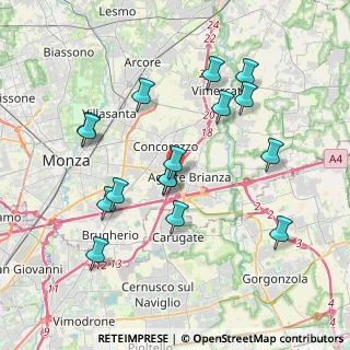Mappa A51 Tangenziale Est di Milano &, 20864 Agrate Brianza MB, Italia (3.7725)