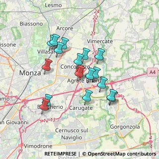 Mappa A51 Tangenziale Est di Milano &, 20864 Agrate Brianza MB, Italia (3.06588)