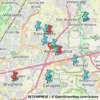Mappa A51 Tangenziale Est di Milano &, 20864 Agrate Brianza MB, Italia (2.308)