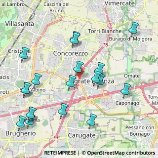 Mappa A51 Tangenziale Est di Milano &, 20864 Agrate Brianza MB, Italia (2.45053)