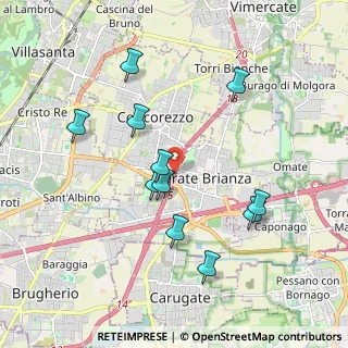 Mappa A51 Tangenziale Est di Milano &, 20864 Agrate Brianza MB, Italia (1.84091)
