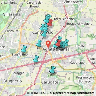 Mappa A51 Tangenziale Est di Milano &, 20864 Agrate Brianza MB, Italia (1.5365)