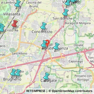 Mappa A51 Tangenziale Est di Milano &, 20864 Agrate Brianza MB, Italia (3.57235)