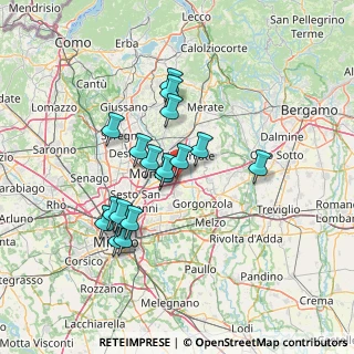 Mappa A51 Tangenziale Est di Milano &, 20864 Agrate Brianza MB, Italia (12.10278)