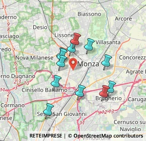 Mappa Via Eva Segrè, 20052 Monza MB, Italia (2.95)