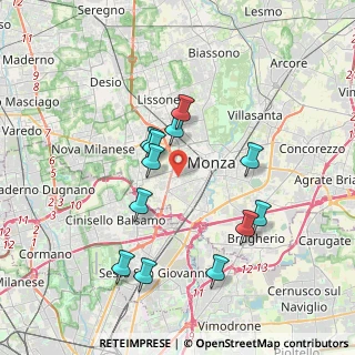 Mappa Via Eva Segrè, 20052 Monza MB, Italia (3.45333)